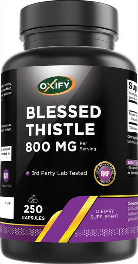 Flacon Oxify Chardon-Marie 800 mg avec 250 gélules