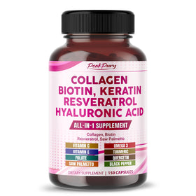 Flacon PEAKPURY de 150 capsules de collagène et biotine