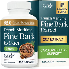 Flacon Purely Holistic Extrait de Pin Maritime 350mg vue de face