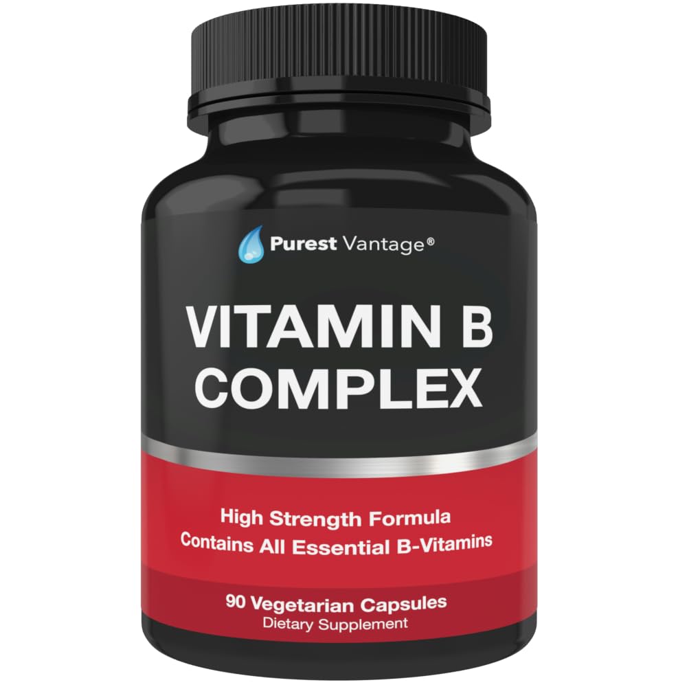 Flacon Purest Vantage Complexe de Vitamines B 90 capsules vue avant