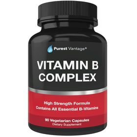 Flacon Purest Vantage Complexe de Vitamines B 90 capsules vue avant