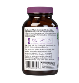 Flacon recyclable de BlueBonnet Magnésium 400 mg avec capsules à l'intérieur