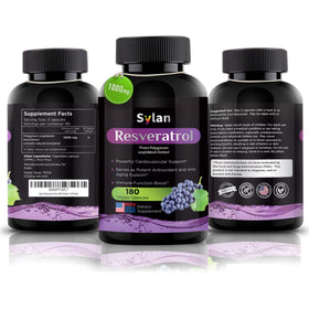 Flacon SYLAN de complément alimentaire avec capsules sur une table