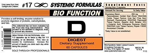 Flacon Systemic Formulas Bio Function #17 D avec une cuillère
