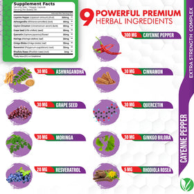 Flacon Tenmido Piment de Cayenne ouvert montrant des capsules