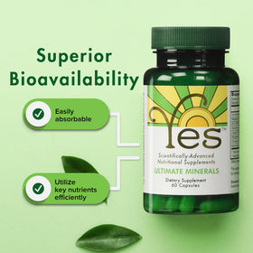 Flacon ULTIMATE EFAs Multimineral avec étiquette visible