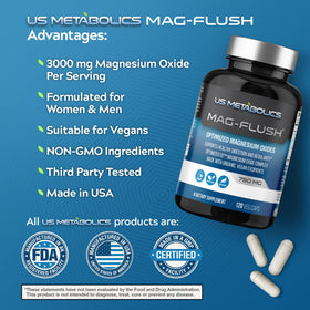 Flacon US a balanced routine Mag Flush 120 Vcaps