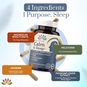 Flacon Wellkasa Calm & Sleep avec étiquette visible