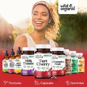 Flacon Wild & Organic sur un fond naturel