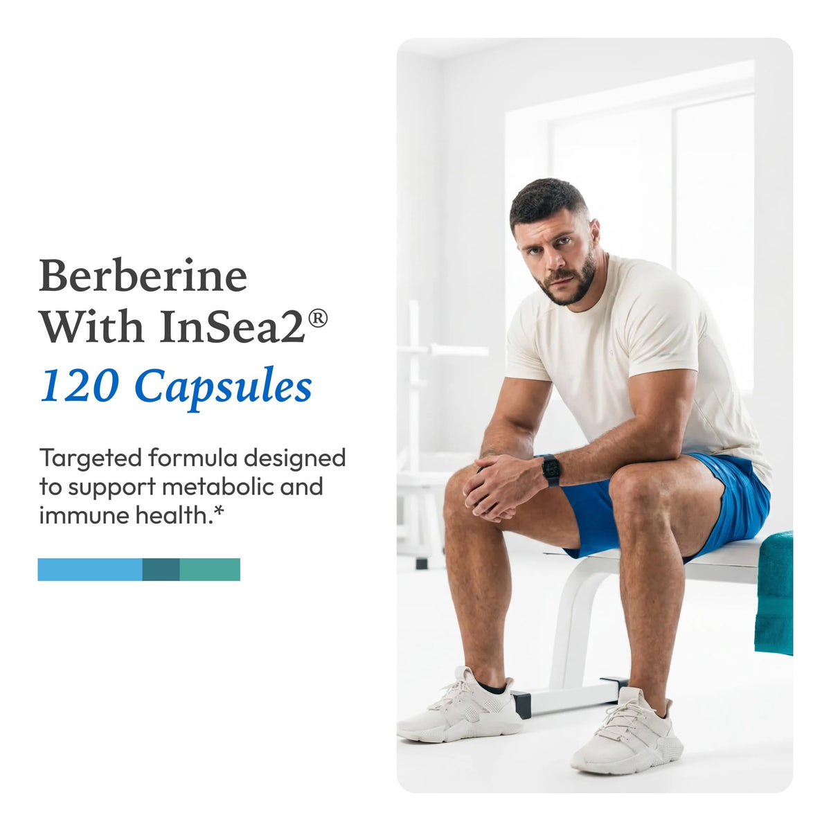 Flacon XYMOGEN Berberine avec InSea2 ouvert, montrant les capsules