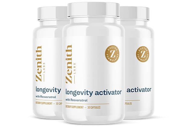 Flacon Zenith Labs Complément Alimentaire Anti-Âge 3 Pack vue de face