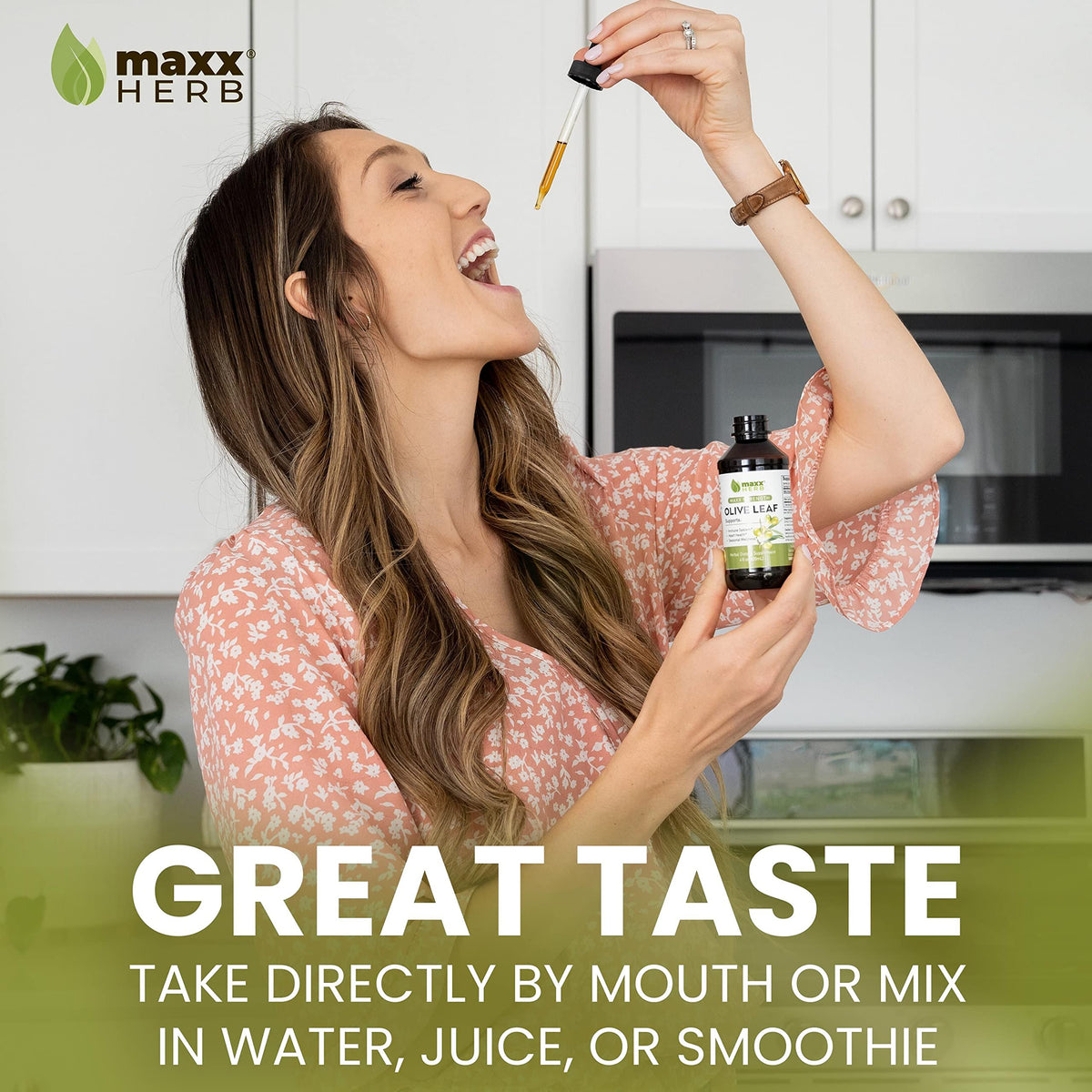 Flacons d'extrait de feuille d'olive Maxx Herb en groupe