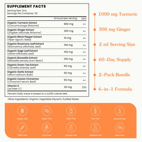 Flacons de curcuma bio PAYAOCZ sur un fond de table en bois