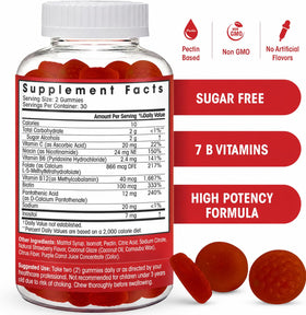 Flamingo Supplements Gummies Complexe B Methylé emballage