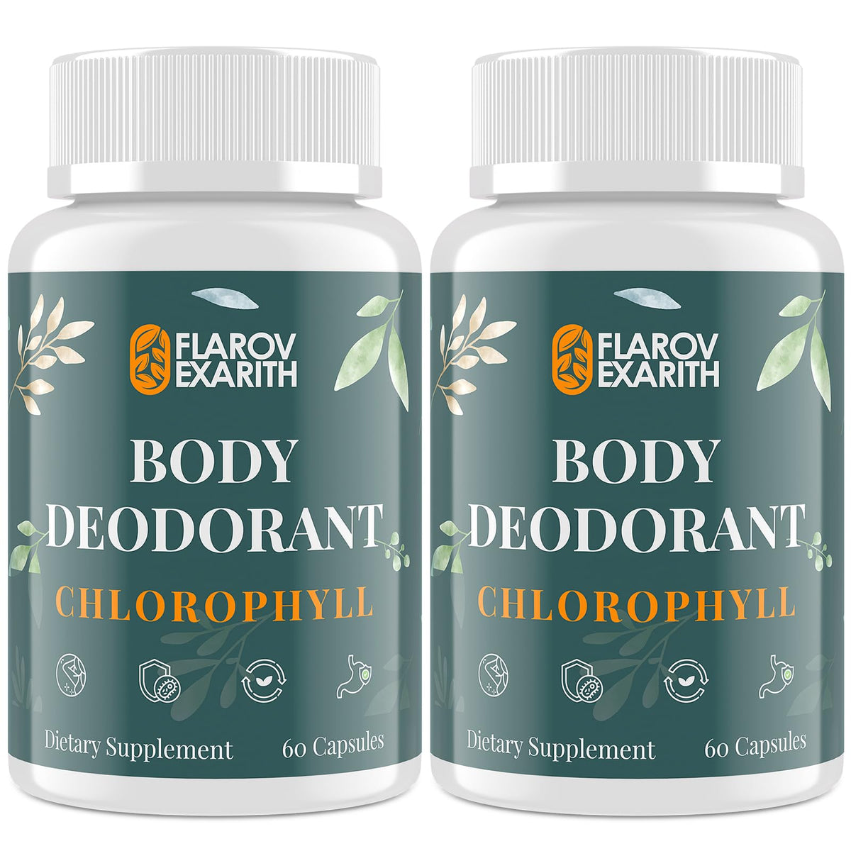 Flarovexarith capsules de chlorophylle 400mg vue de face