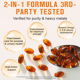 flasture gélules d'huile de graines de citrouille 600 softgels avec dosage