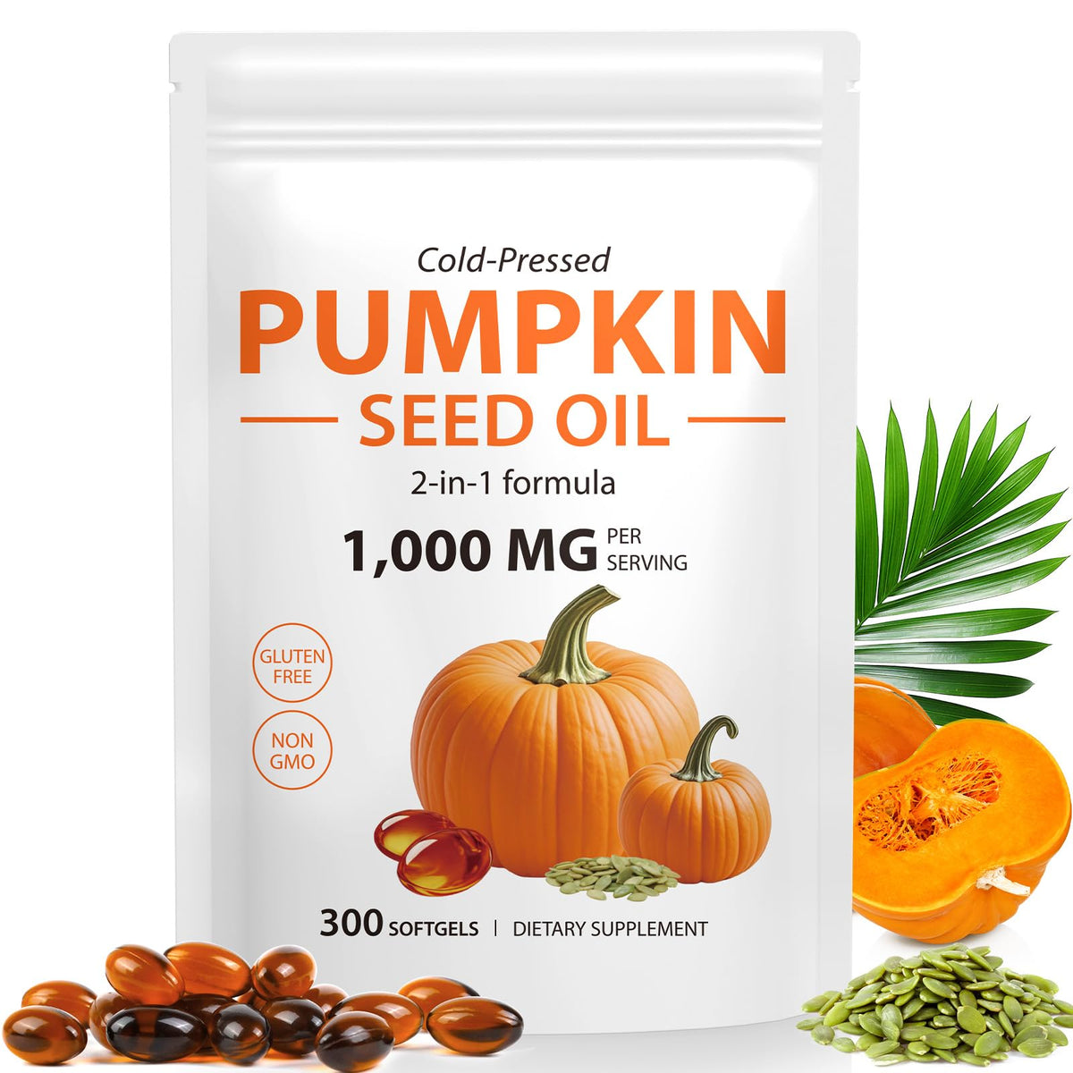 flasture Huile de Pépin de Citrouille 1000mg gélules en sachet