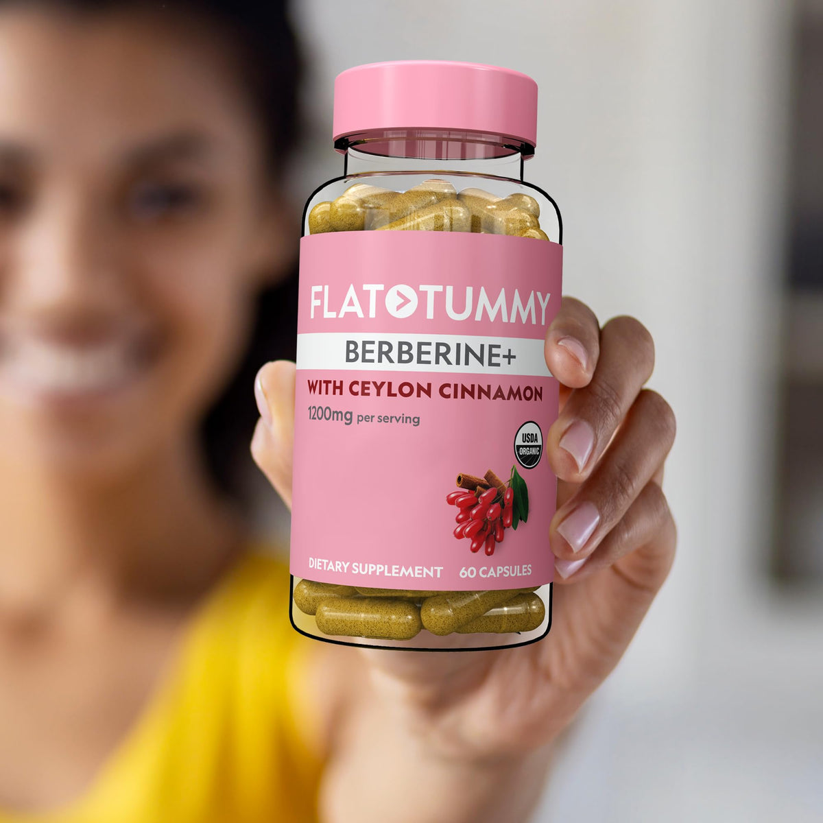 Flat Tummy Complément Alimentaire Berbérine Plus emballage et capsules