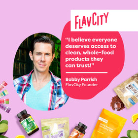 FlavCity Complément Alimentaire C-Ya Later! capsules à côté d'un verre d'eau