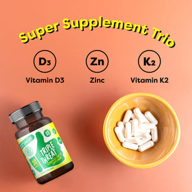 FlavCity Complément Alimentaire D3, K2 & Zinc - Boîte vue de côté