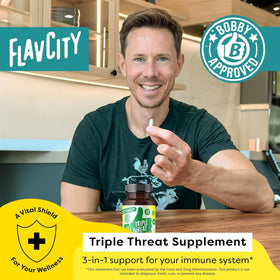 FlavCity Complément Alimentaire D3, K2 & Zinc - Détails des capsules