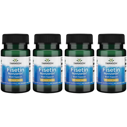 Flavonoïde Fisetin Swanson 100 mg 30 gélules végétales vue de face