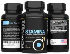 FLAWLESS FOR MEN Stamina capsule in hand