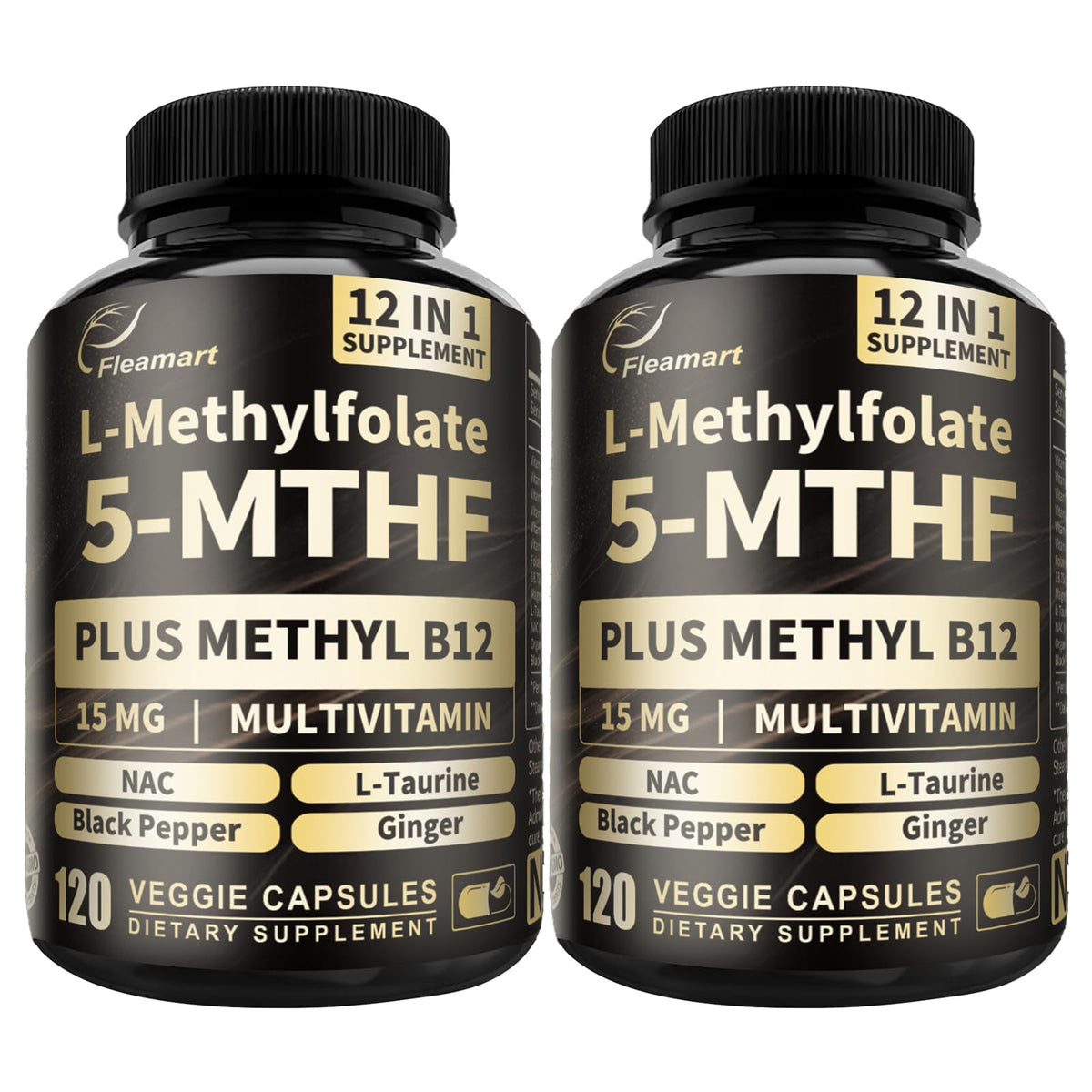 Fleamart L Methylfolate 15mg complément alimentaire 120 capsules