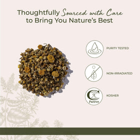 Fleurs de Camomille Bio Starwest Botanicals dans une tasse