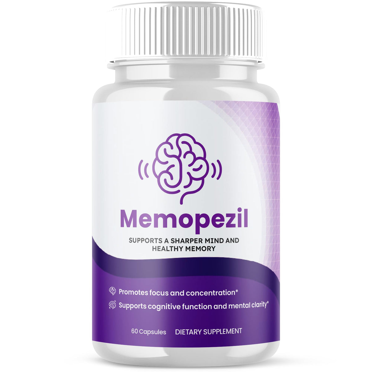 Flex University Memopezil 60 capsules vue de face