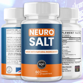 Flex University Neuro Salt Capsules 120 Capsules side view