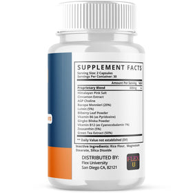 Flex University Neuro Salt Capsules with other health supplements