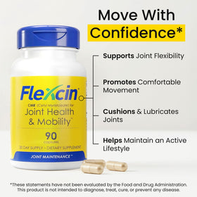 Flexcin Formule Santé des Articulations CM8 - Capsules dans un verre