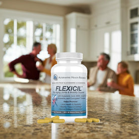 Flexicil Complément Alimentaire 120 Capsules Végétales avec un verre d'eau