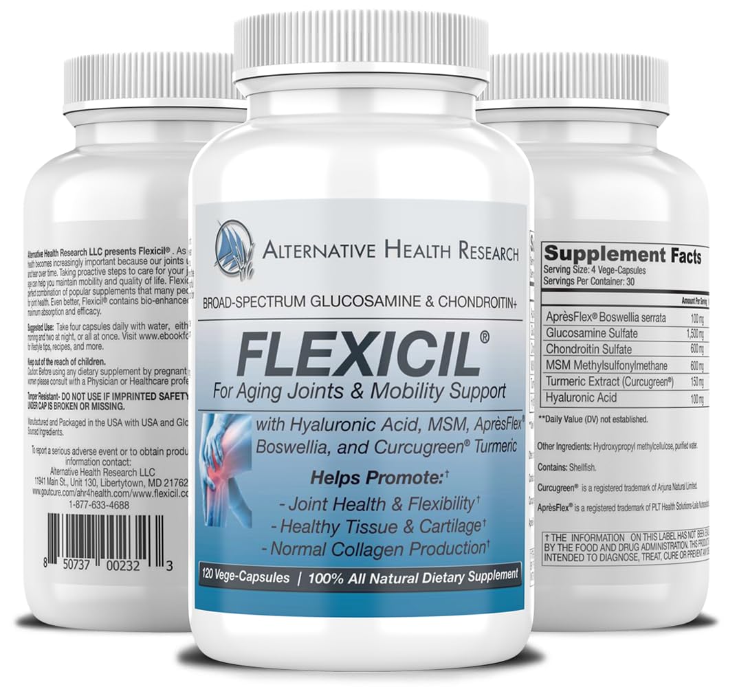 Flexicil Complément Alimentaire 120 Capsules Végétales vue arrière