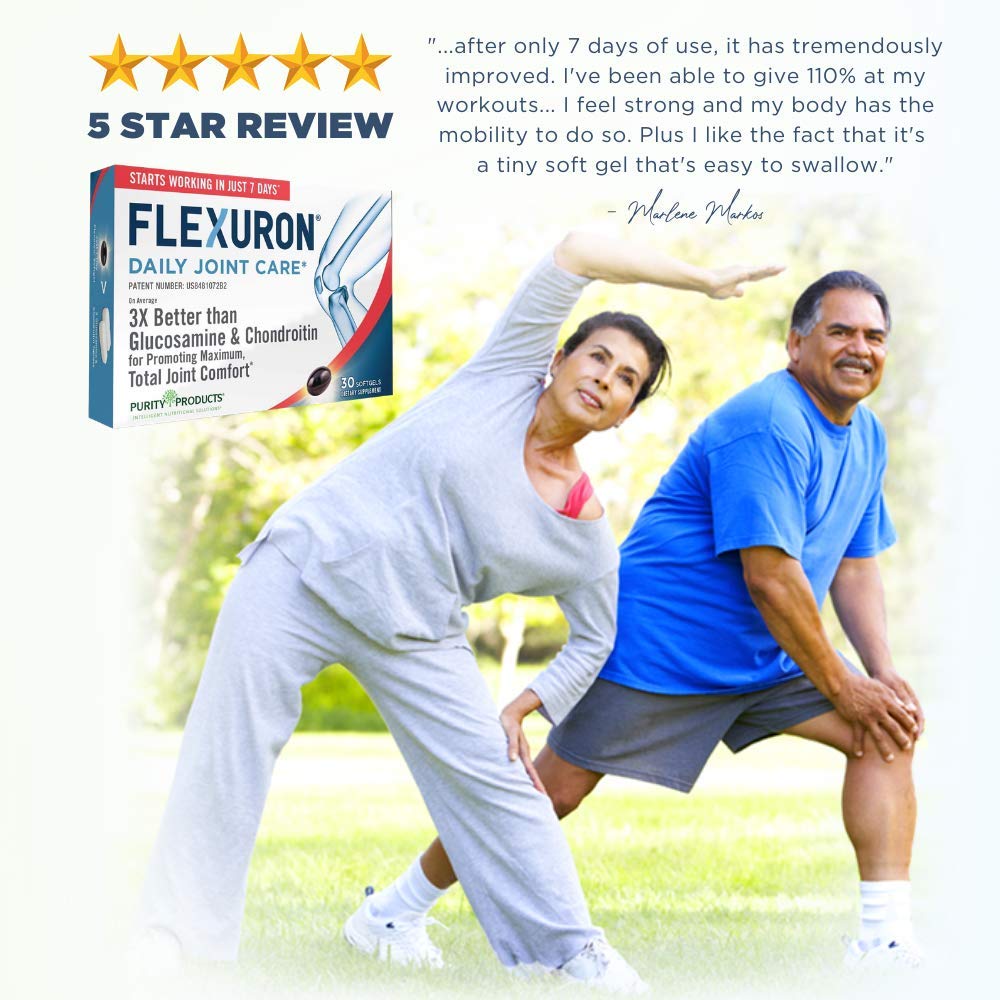 Flexuron complément articulaire, boîte avec étiquettes de produits