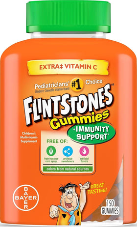 Flintstones Gummies Multivitamines Enfants 150 gummies saveur orange