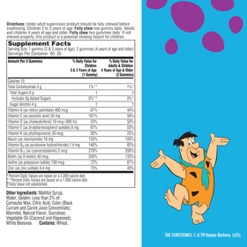 Flintstones Multivitamines gummy, côté de la bouteille