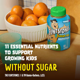 Flintstones Multivitamines gummy sans sucre avec goût framboise