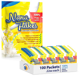 Flocons de banane 100% pur Nutritional Designs, sachet individuel