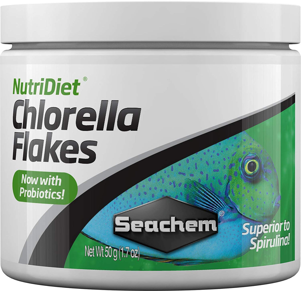 Flocons de chlorelle NutriDiet Seachem 50 g vue avant