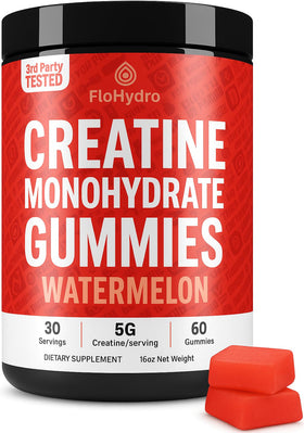 FloHydro Gummies de Créatine 5g devant le paquet