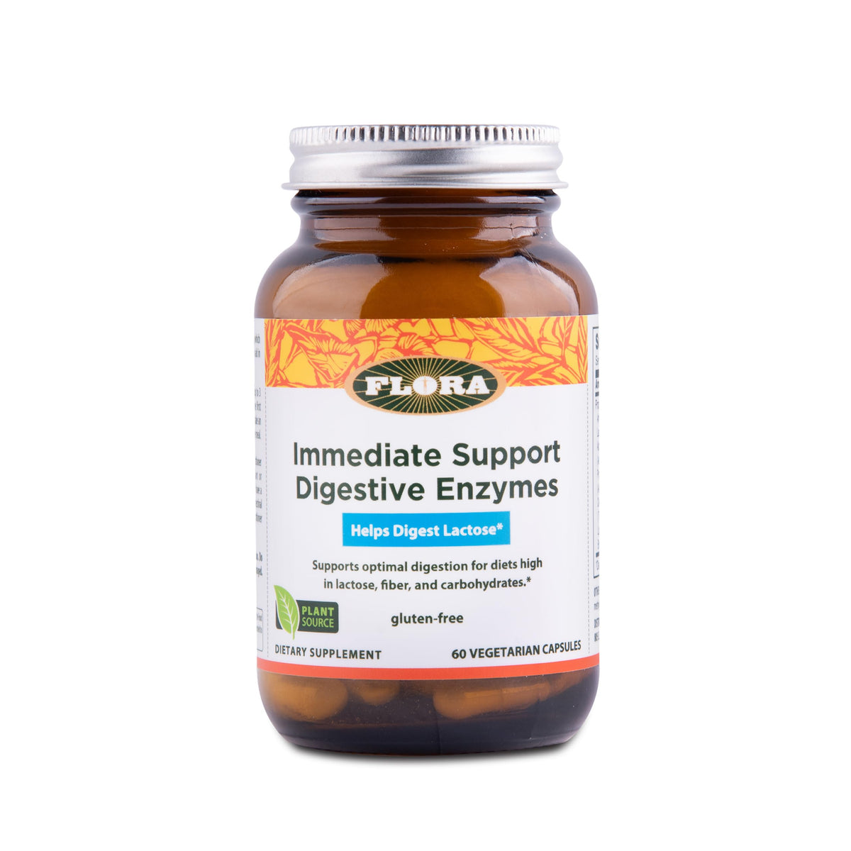 Flora Enzymes daily 60 Capsules Végétales - vue de l'emballage