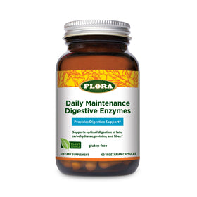 Flora Enzymes daily Quotidiennes 60 Capsules Végétales vue de face