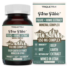 Flora Fulvic de Triquetra Health, vue avant de l'emballage