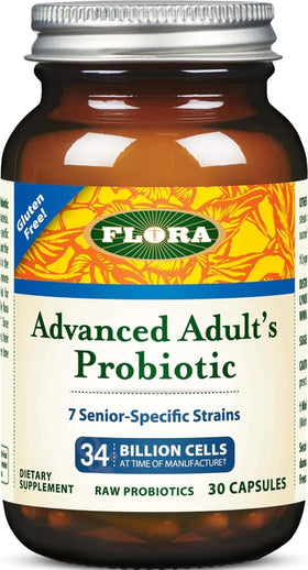 Flora Probiotique Avancé Adultes 55+ 30 capsules, vue avant