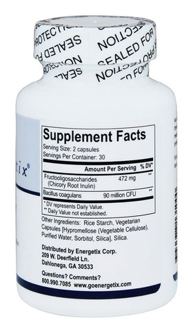 Flora Synergy 60 capsules d'Energetix, vue de côté