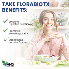 Florabiotix Probiotique 30 Capsules avec un verre d'eau