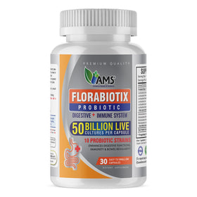 Florabiotix Probiotique 30 Capsules vue avant avec emballage