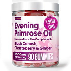 FloraBliss Gummies Huile de Onagre 90 pièces vue de face